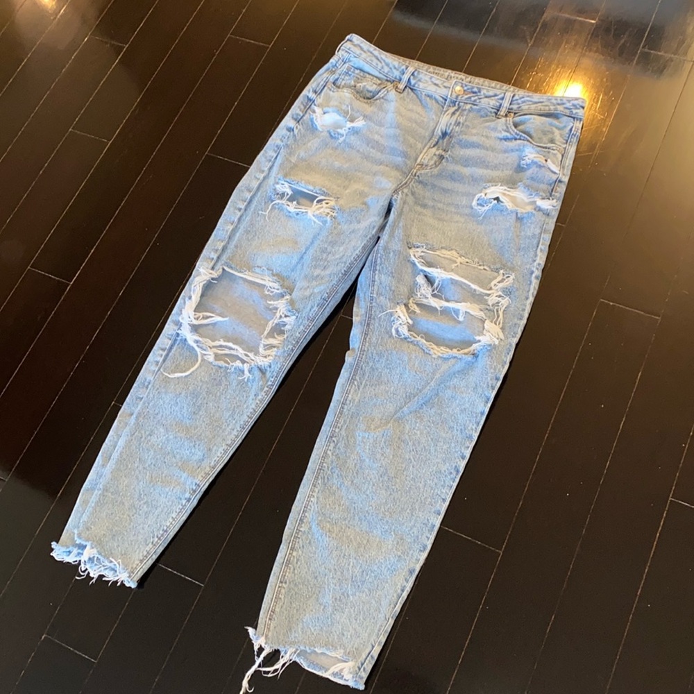 American eagle strigid mom jean 18 LONG